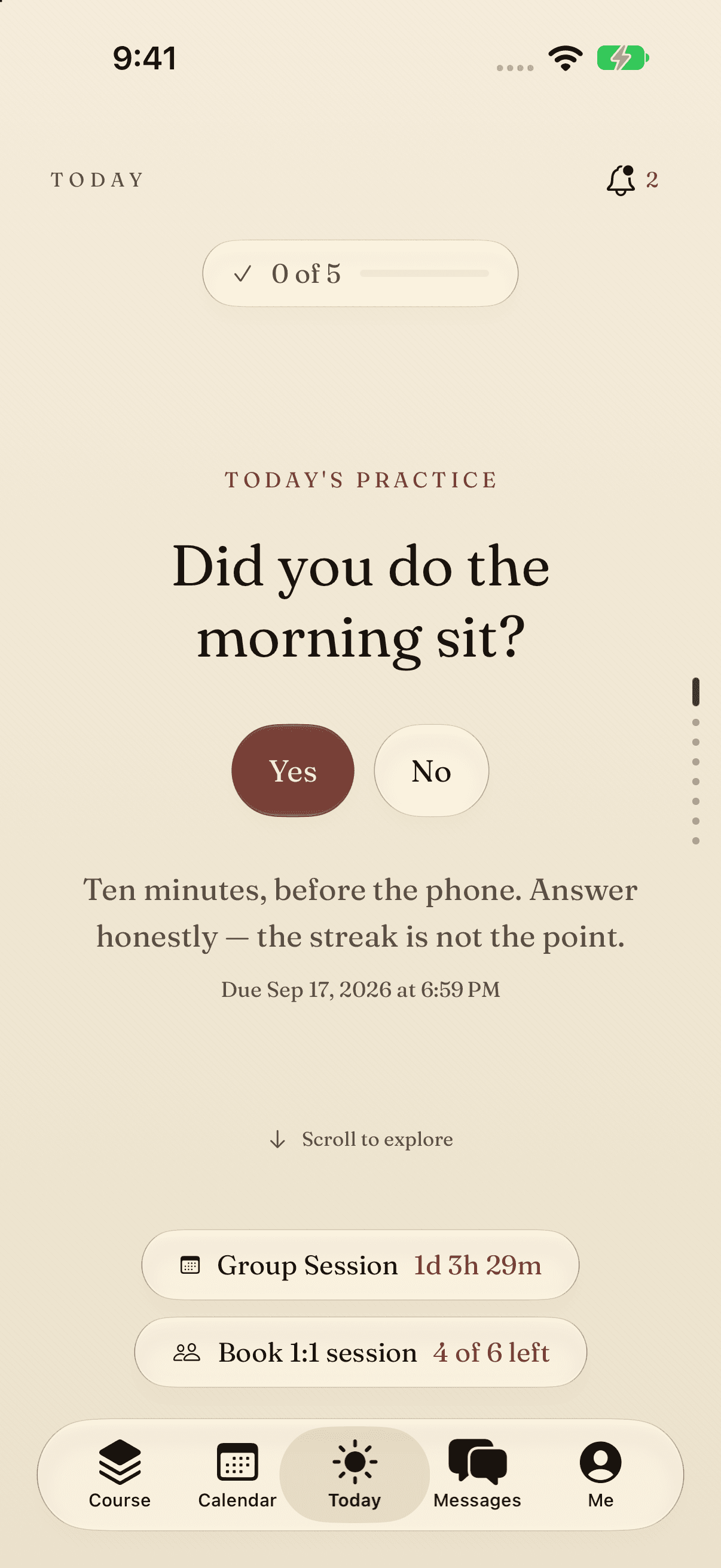 Meridian Today in Editorial Paper: Did you do the morning sit?